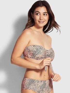PLAVKY SEAFOLLY SAFARI SPOT 30030DD-655 GÓRA OD BIKINI