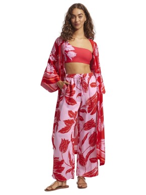 DODATEK PLAŻOWY SEAFOLLY FLEUR DE BLOOM 54781-PA SPODNIE